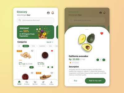 Grocery App (Detail product page)