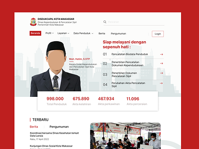 redesign government website (landing page) app design ui ux web web design