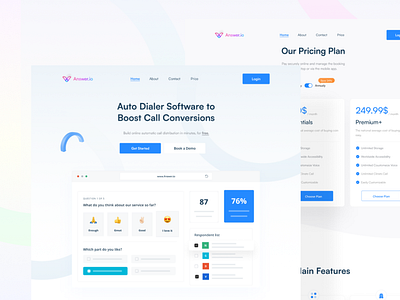 Saas Website design