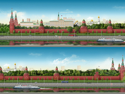 Kremlevskaya Naberezhnaya animation design design lab illustration russia web
