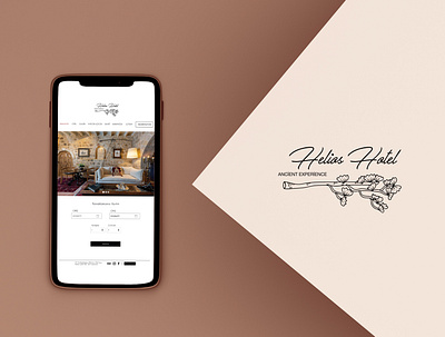 Helios Hotel Website design hotel hotel we hotel website illustration logo logo design logodesign logotype vector web design website website design