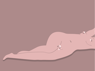 Censored body adobe body censure draw feminism girl illustration illustrator pixel power woman