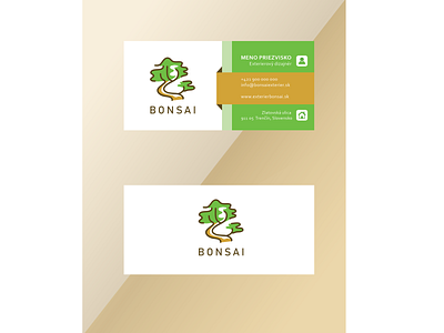 Bonsai exterior business card branding business cards businesscard design graphic graphic design graphicdesign logo vector