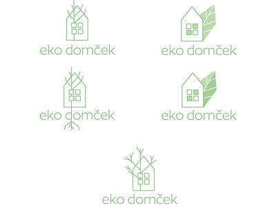 eko domček logo designs art branding design graphic graphic design graphicdesign illustration logo logodesign vector