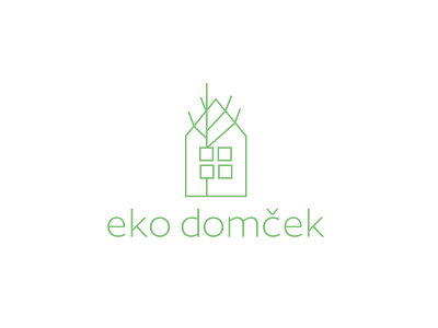 eko domček logo branding design designs graphic graphic design graphicdesign logo logo design logodesign vector