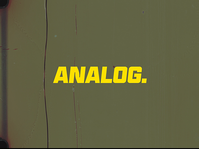 Analog 3d after effects animation arnoldrender cinema 4d design motion motion design motion graphics motiondesign
