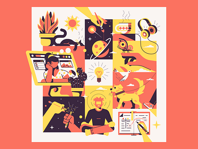 Creativity Collage by Erikas on Dribbble