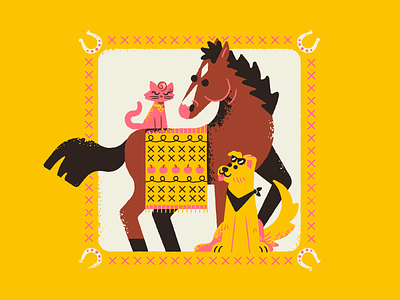 Bojack & Friends 90s bojack bojack horseman cat dog horse horsin around mr peanut butter netflix princess carolyn texture