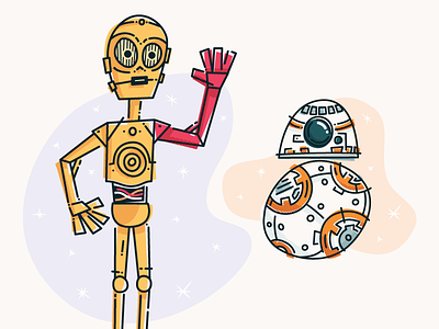The Droids bb8 c3po star wars the force awakens