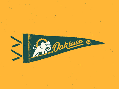 Oakland A's Pennant athletics banner baseball california elephant flag mlb oakland pennant retro vintage