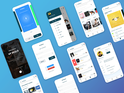 Upskills Project UI Designs by Naresh Namani on Dribbble