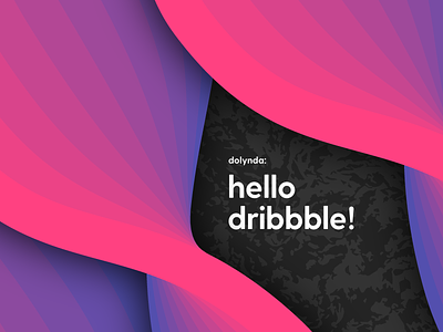 Hello Dribbble! :-) design dribble gradient graphic greenhorn hello illustration illustrator new structure ui ux