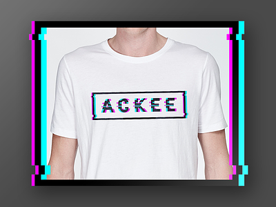 Ackee t-shirts design fashion glitch graphic illustration print t-shirt typography