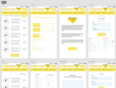 TeAmoTacos art design graphic design prototyping ui ux ux design