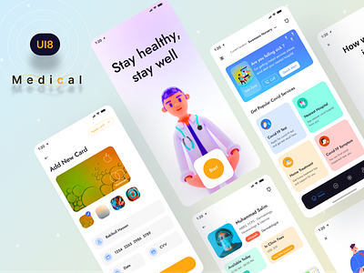 Medical App ( UI KIT ) covid 19 doctor app doctor appointment health healthcare medical app mobile app patient ui kit