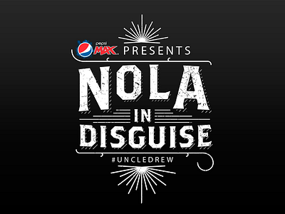 Nola In Disguise basketball logo pepsi max retro uncle drew