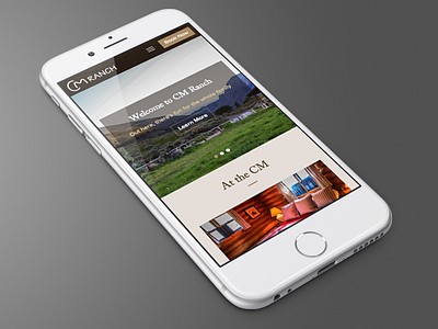 CM Ranch Redesign branding mobile responsive web design