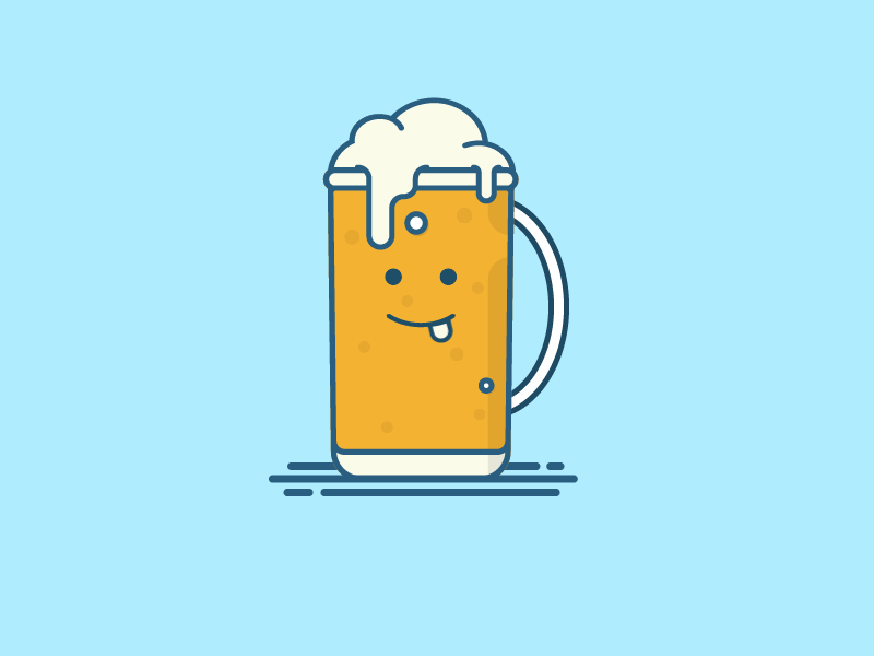 Cheers! Press "L" if you could use a beer! by Nicholas Mueller on Dribbble