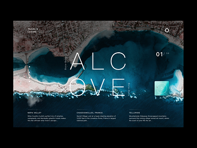Travel and Leisure Concept clean color concept demo design travel typography ui ux visual water web