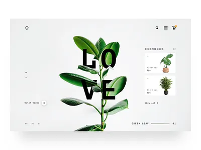 Plant Junkie Landing Page cart color commerce concept design green interface junkie landing page love minimal plant plant based responsive shopping typography ui ux web web design