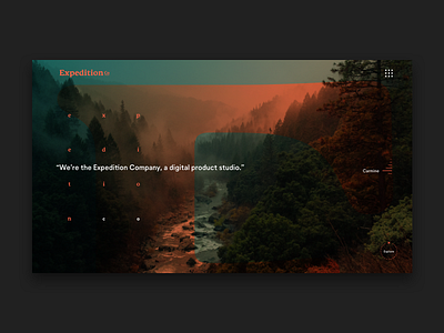 Expedition Co. Landing Page agency agency branding branding design interface typography ui ui ux design web