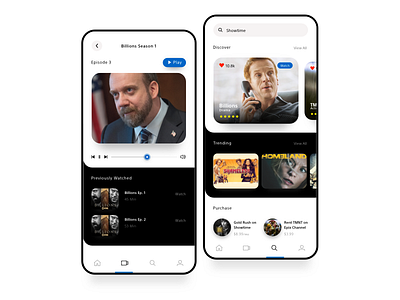Video Player Concept branding concept design discover interface minimal mobile player player ui product showtime typography ui ux video watchlist web