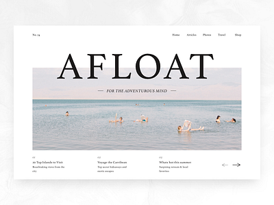 Afloat Digital Publication Landing Page