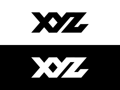 XYZ Monogram logo valiant vector