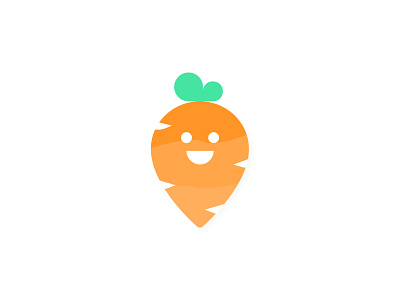 CarrotRadar design logo vector