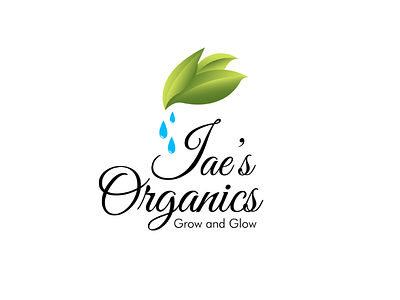 Jae's organics logo mockup organic