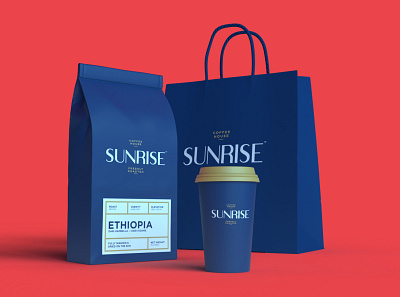 Sunrise Coffee Brand branding coffee design graphic design icon illustration minimal typography vector web website