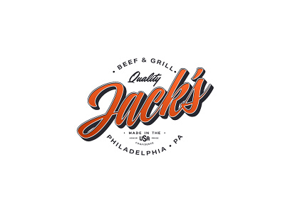 Jack's Burgers | Beef & Grill branding design logo typography vector website