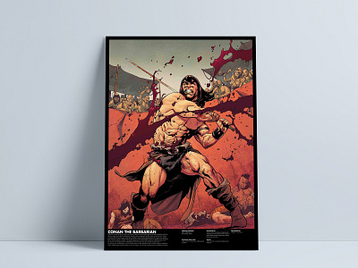CONAN THE BARBARIAN poster animation app art branding character clean design icon identity illustration ios logo minimal mobile typography ui ux vector web website