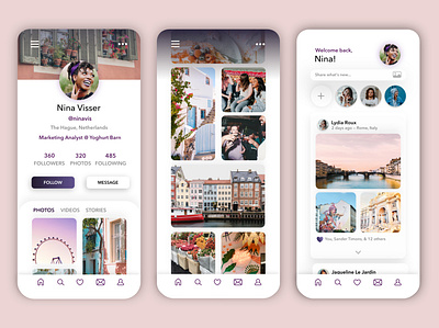 Daily Ui Challenge 06: User Profile - Social Media affinity designer app art dailyui dailyuichallenge ios mobile app mobile design photo profile social socialmedia ui ux vector