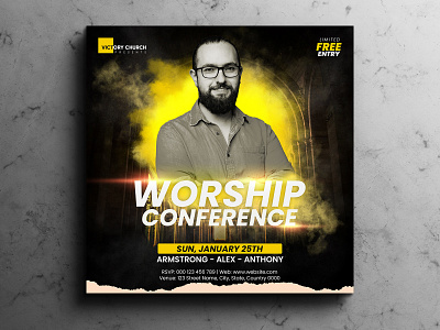 Worship Conference | Church Flyer | Social Media Post