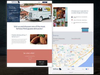 Landing page Food truck landing page landing page design webdesign