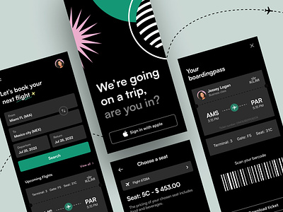 Mobile UI - Flight booking app