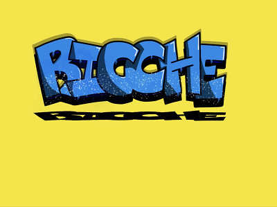 Ricche Graffiti digital art digital illustration freehand graffiti art graffiti digital illustration lettering logo vector