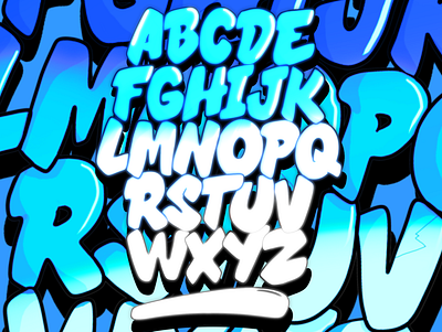 Ricche Alphabet #1 digital art digital illustration freehand graffiti art graffiti digital illustration lettering logo typography vector