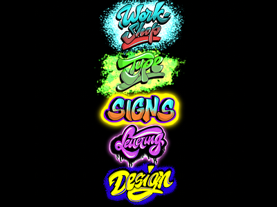 Freehand digital art freehand illustration lettering logo vector