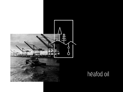Heafod Oil - Logo Concept black and white branding bw corporate design environment graphic design illustration line logo logo modern oil simple