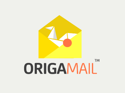 ORIGAMAIL (Demo) application demo design for sale logo mail