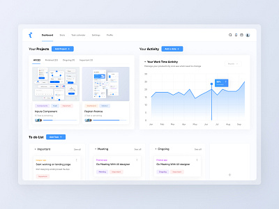 Project Manager Concept 📄🌉 (Desktop version) app application concept design graphic design manager project manager projects task task manager taski tasks tasks manager ui uiux ux