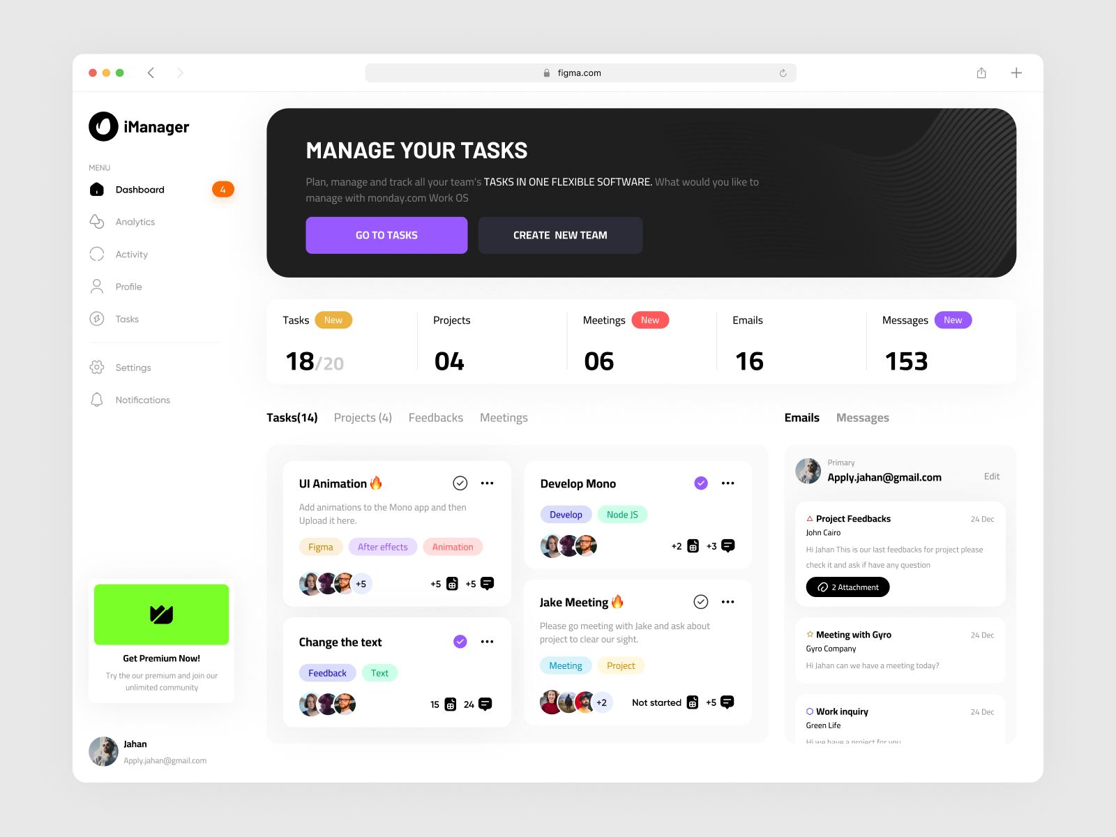 iManager : Task manager by Jahan for Ace Design Agency on Dribbble