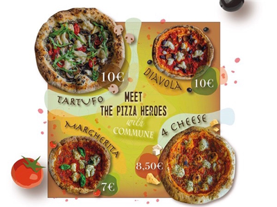 Vegan Pizza Advertisement advertisement craft estonia fonts graphic designer maquette pizza pizza hut vegan pizza
