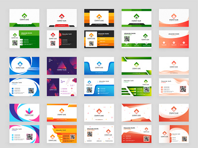 Business Card Design adobe illustrator branding business card clean creative creative design creative logo design id card design illustration logo modern ui