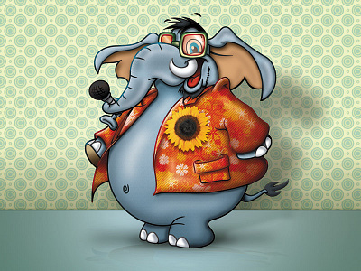 Elephant Mascot - Falcao brasil brazil cartoon character desenho design elefante elephant illustration mascot mascote tutom