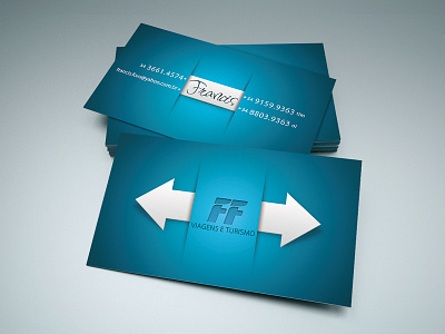 FF Card brand business card corporate design graphic mockup print professional tourism transport tutom