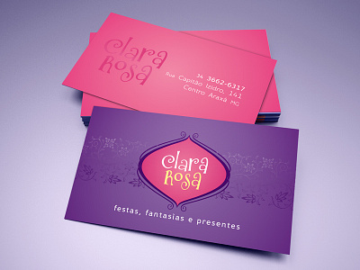 Clara Rosa logo and card