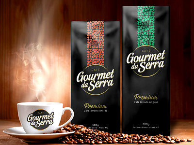 Gourmet da Serra Coffee - Logo and packaging brand coffee design gourmet logo logotype packaging tutom